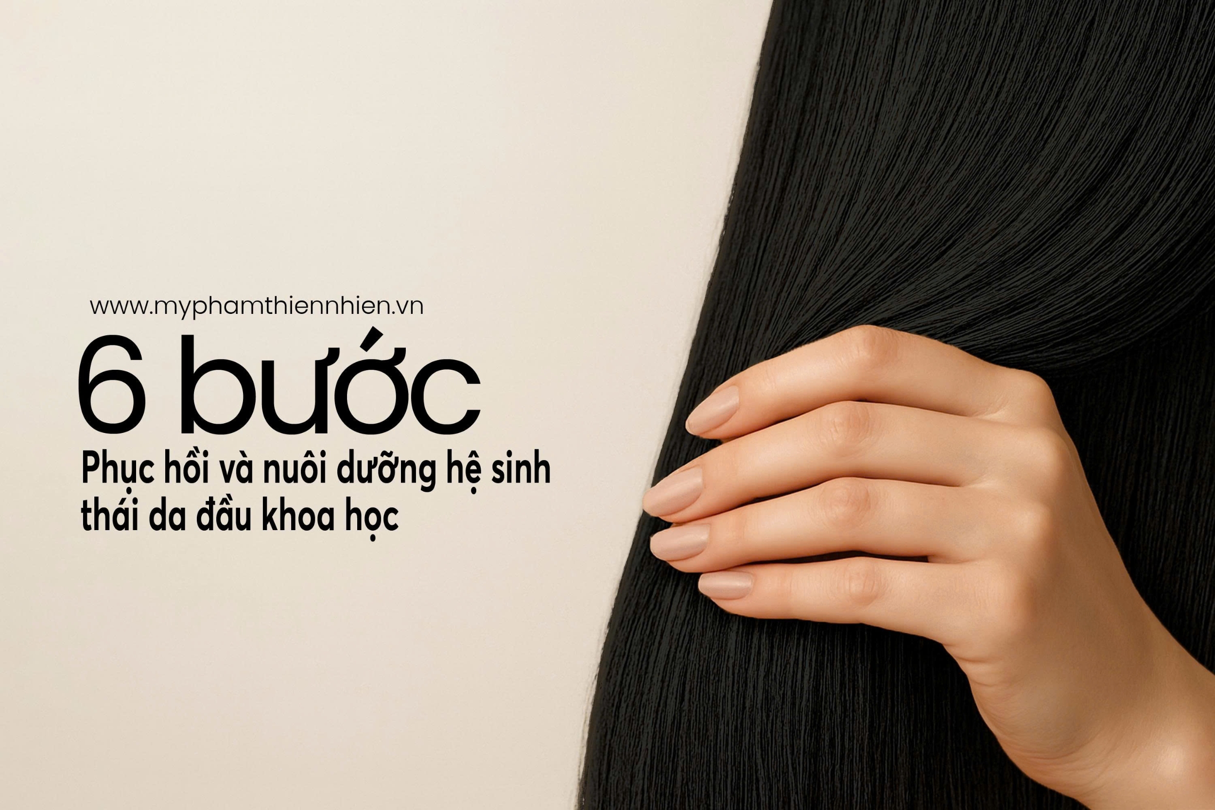 6 bước phục hồi và nuôi dưỡng hệ sinh thái da đầu khoa học